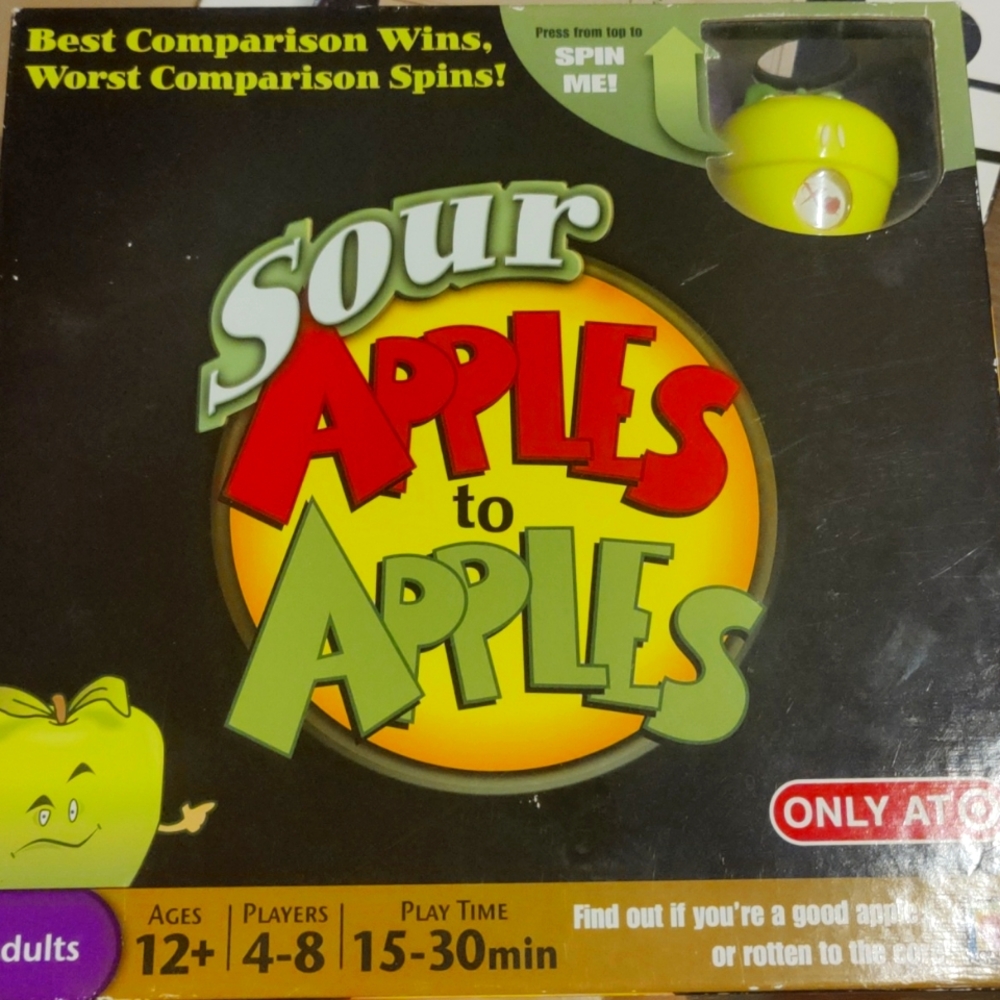 Sour apples to apples board game